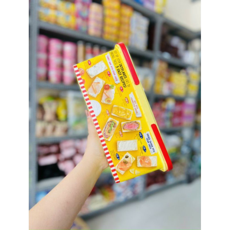 BÁNH SKY FLAKES CRACKERS GARLIC FLAVOR. DÀNH NGƯỜI ĂN KIÊNG VÀ TIỂU ĐƯỜNG...800G.