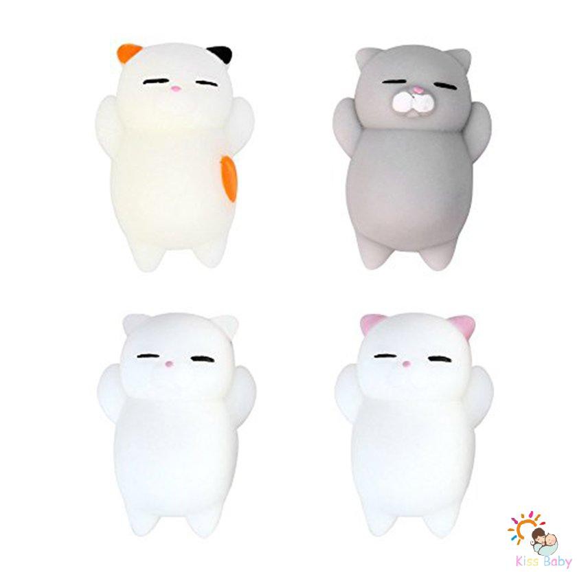 Đồ chơi bóp mềm hình chú mèo dễ thương giảm căng thẳng hiệu quả