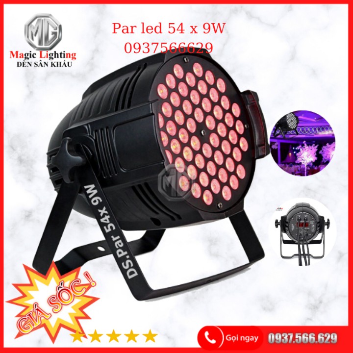 [ SALE OFF ] Par Led 54x9w - Đèn Sân Khấu tphcm