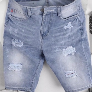 Quần short nam chất jean King168 , co dãn , ngang đầu gối trên Mẫu S27