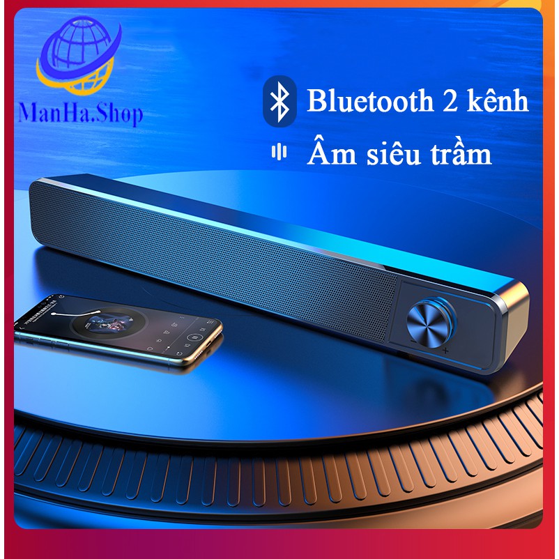 Loa bluetooth máy tính tích hợp dùng cả điện thoại G18, Loa dùng cho cả máy tính vi tính điện thoại cầm tay