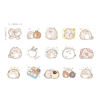 [Candy Poetry] Hộp 45 sticker EM CHUỘT MẬP