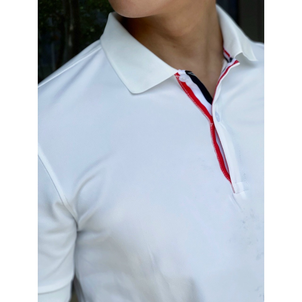 Áo thun cá sấu nam phối màu, áo thun polo nam có cổ thời trang vải mềm mịn, thấm hút tốt - HK239