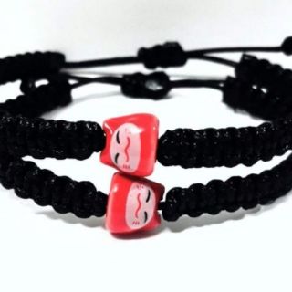 (Cặp ) vòng tay mèo gốm cặp đôi handmade