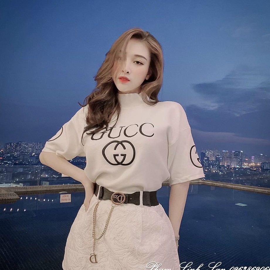 Áo thun kiểu tay lỡ in chữ cực xinh , chất thun bozip đẹp