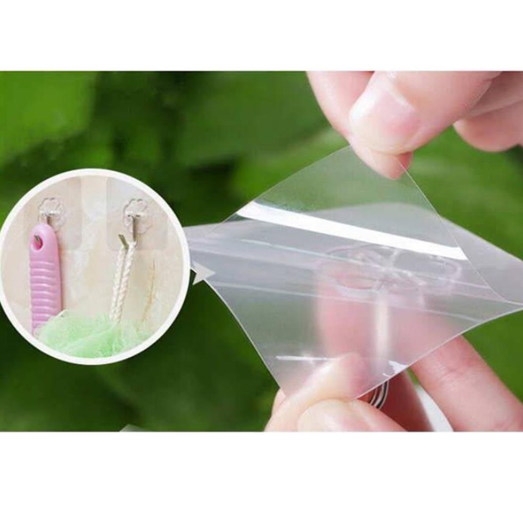 Set 10 Móc Treo Đồ Dán Tường Trong Suốt Tiện Dụng ff86