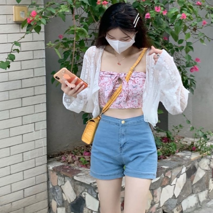 Áo Sơ Mi Ren Dài Tay Chống Nắng Thời Trang Mùa Hè Cho Nữ