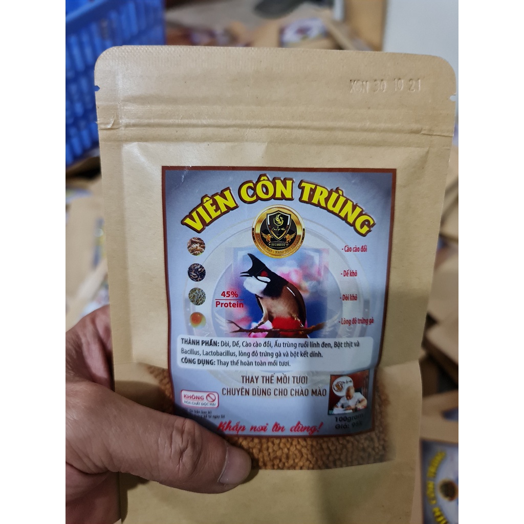 HẠT CÔN TRÙNG CHO CHIM CHÀO MÀO LÃO ĐẠI căng lửa thi đấu dẻo dai