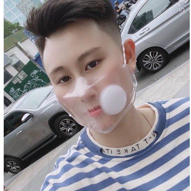 [Sử Dụng Nhiều Lần] Khẩu Trang Thời Trang VN68 - Khẩu Trang Trong Suốt Có Van | BigBuy360 - bigbuy360.vn