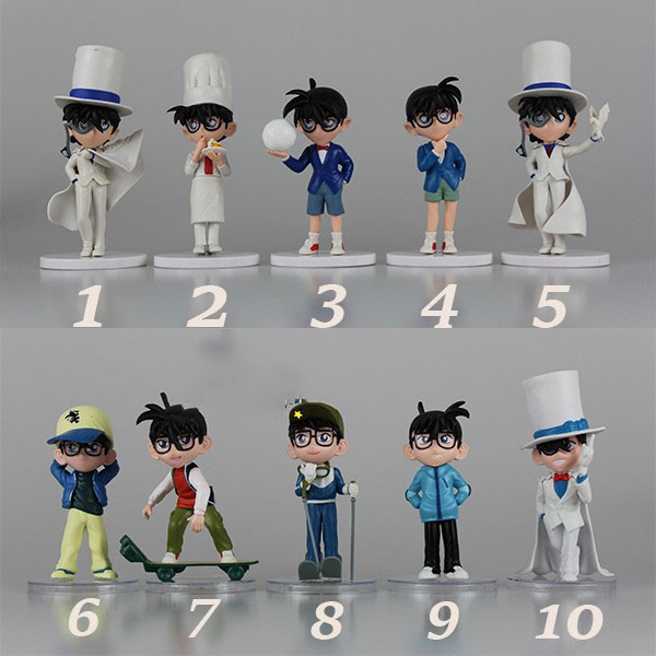 Mô hình Conan - Figure Conan & Kaito Kid - Mẫu 10 nhân vật Conan & Kaito Kid - Cao 12cm