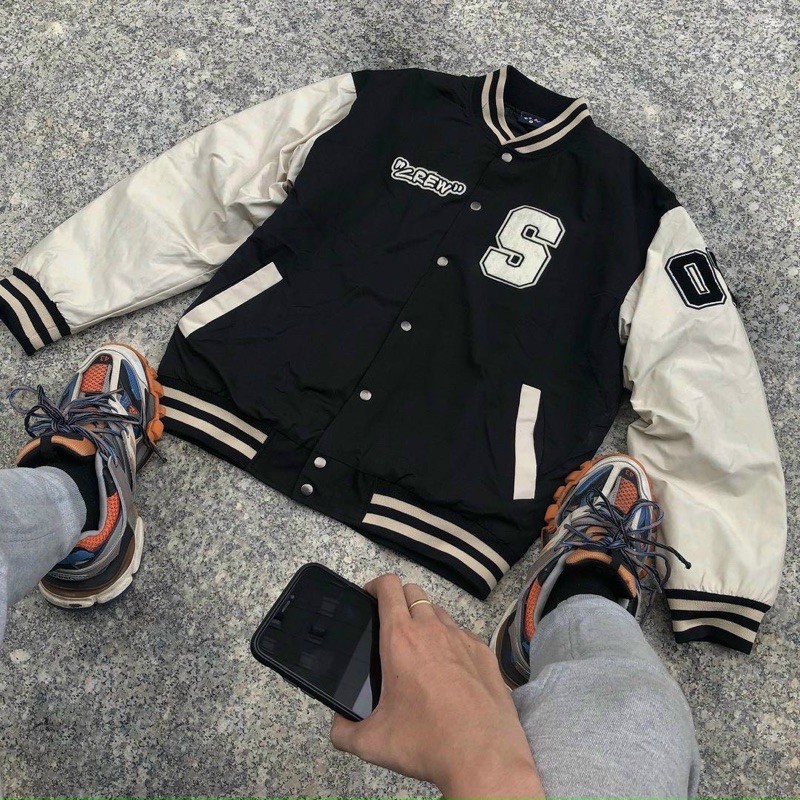 Áo Khoác Bomber Jacker SEVENZIA CREW Varsity Unisex Nam Nữ Mẫu Mới
