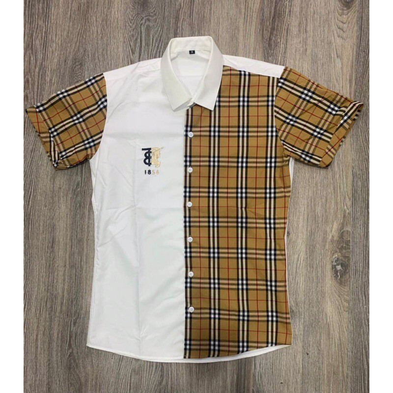 ÁO SƠ MI CỘC TAY PHA KẺ BBR | BigBuy360 - bigbuy360.vn