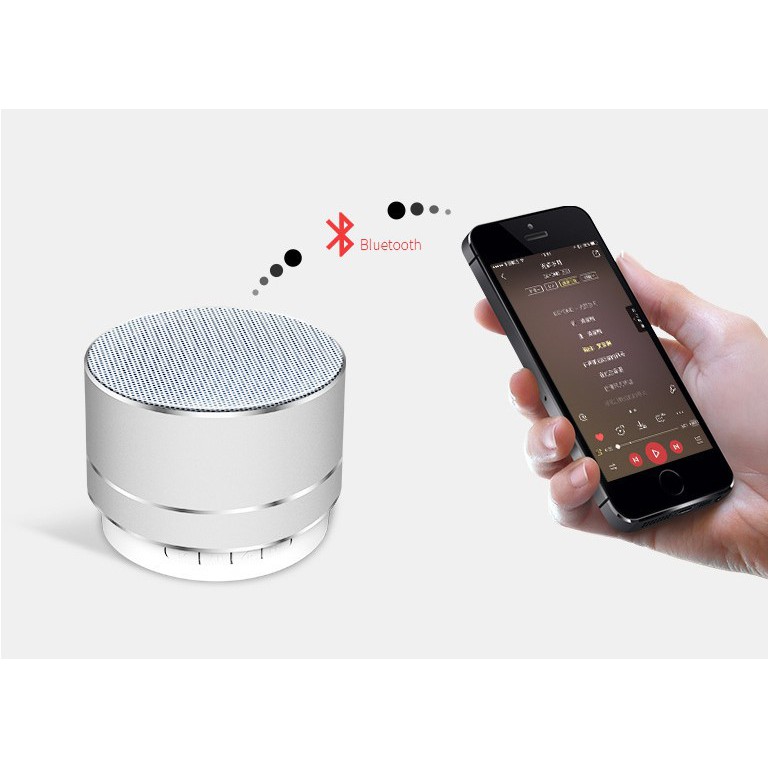 Loa bluetooth A10 mini vỏ nhôm di động, mang đi tiện lợi du lịch, văn phòng