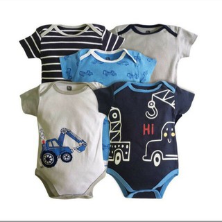 Set 5 bodysuit cho bé trai