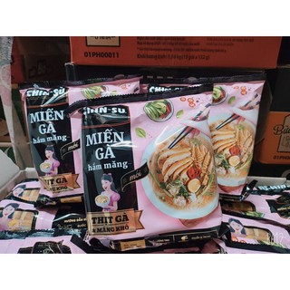 CHINSU MIẾN GÀ HẦM MĂNG THÙNG 12 GÓI 129g