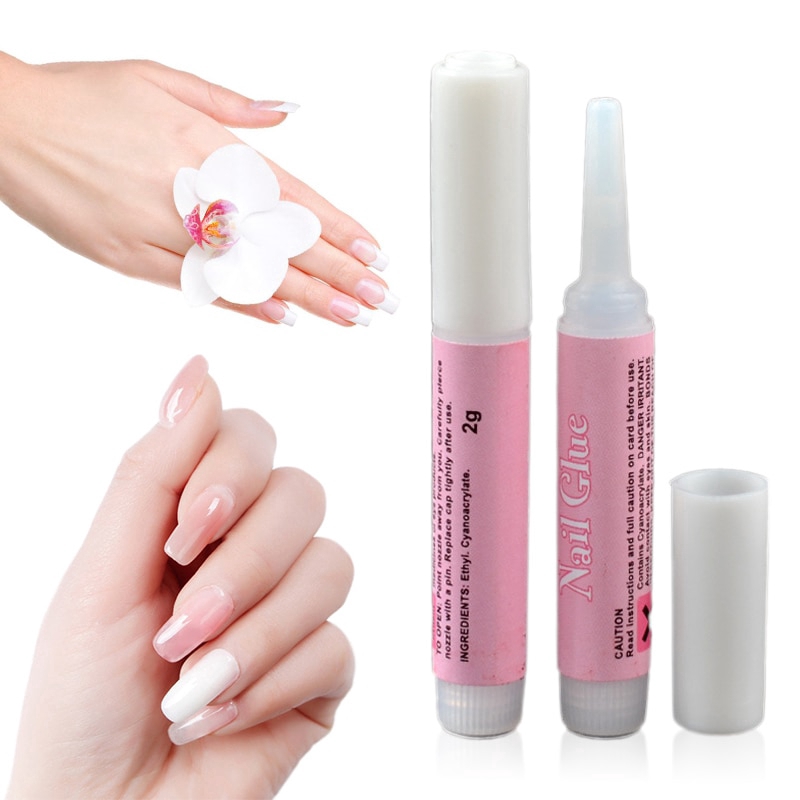 10 pcs Lọ keo dán móng tay giả nghệ thuật siêu dính tiện lợi