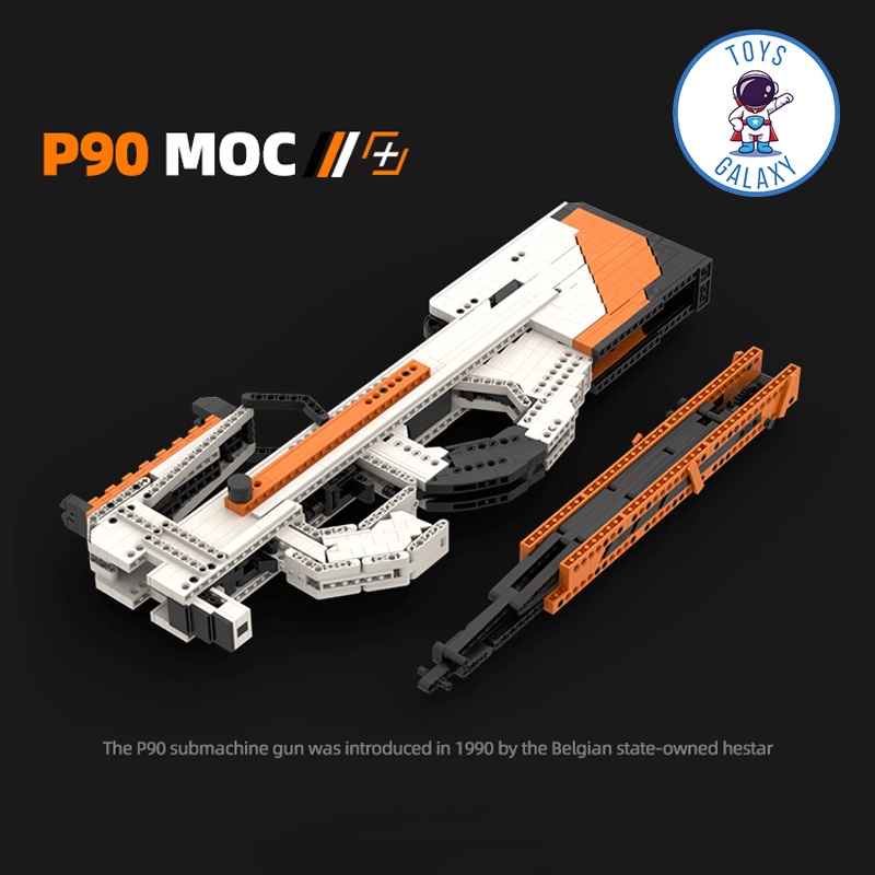 Đồ Chơi Lắp Ráp Mô Hình PUBG Mô Hình P90 Asiimov Bắn Thun Nịt MOC Kevin183 / CSGO Free Fire Lửa Chùa CoD Titanfall