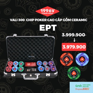 Lẻ cọc 20 phỉnh POKER, set chip poker có số chơi bài siêu rẻ chất liệu nhựa dẻo số 1, 2, 5, 10, 20, 50, 100