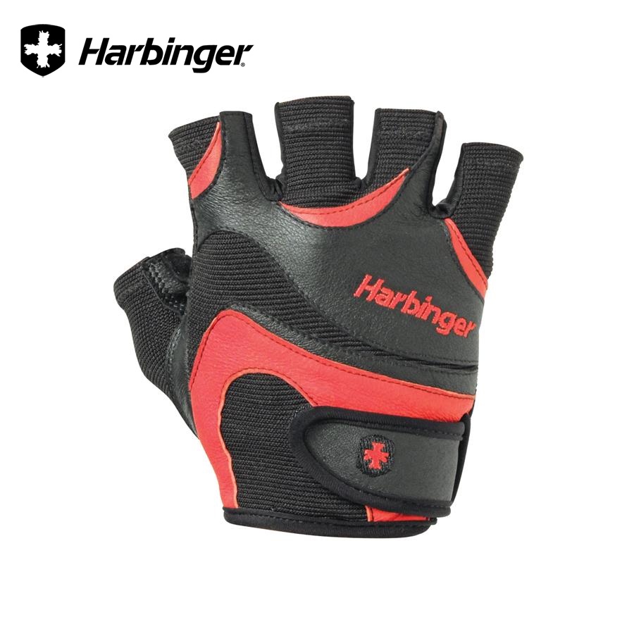 Găng tay tập gym nam Harbinger M_Flexfit Gloves_Black-Red