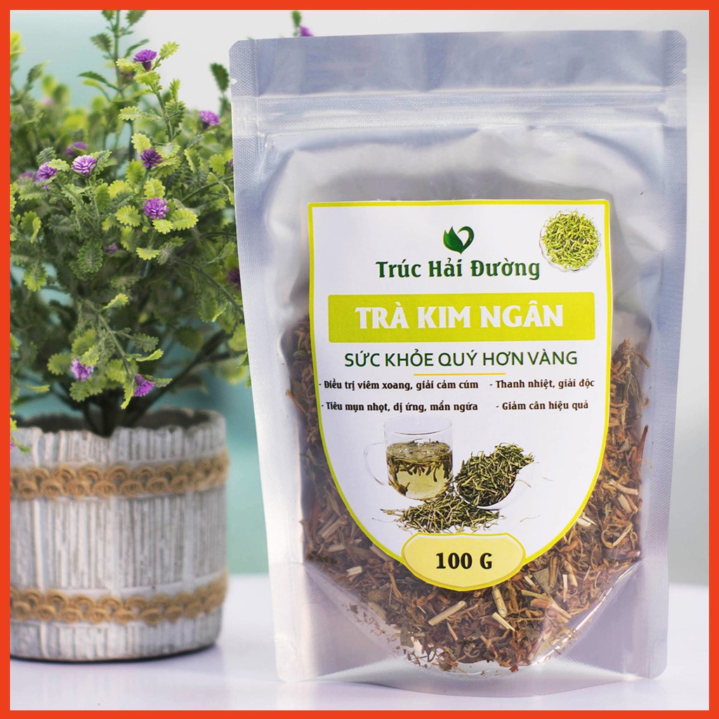✅[CHÍNH HÃNG] Trà Detox Hoa Kim Ngân Thải Độc Gan, Thanh Nhiệt, Trị Mụn Nhọt 100g (Loại Đẹp)💖 | BigBuy360 - bigbuy360.vn