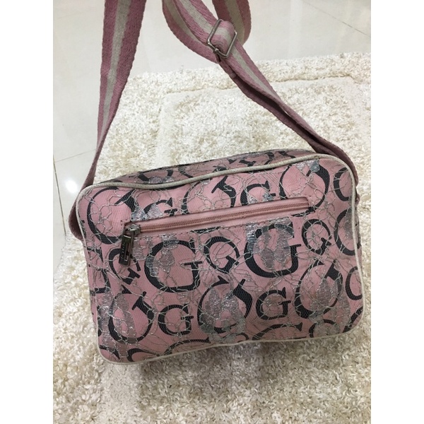 Túi si da cavas phối ren y hình