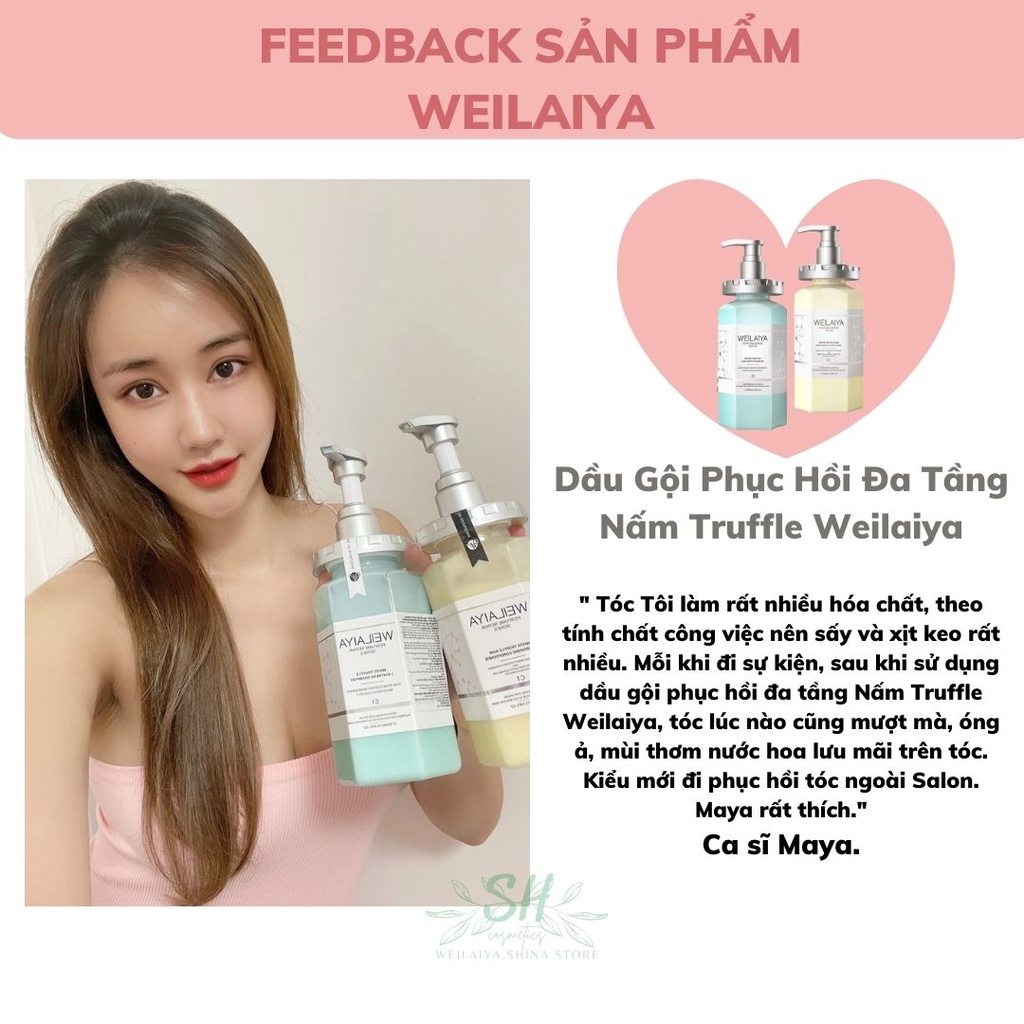 Dầu Gội Phục Hồi Weilaiya DPH103 Giúp Phục Hồi Tóc Khô Xơ Chẻ Ngọn, Ngăn Giảm Rụng Tóc Thành Phần Nấm Truffle Quý Giá