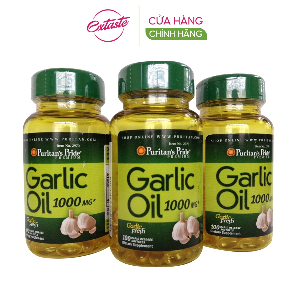 Viên uống tinh dầu tỏi không mùi puritan's pride garlic oil 1000mg 100 viên Healthy care extaste