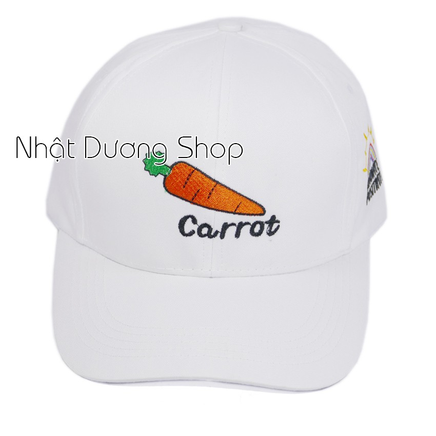 [ Nhiều màu hình thật ] Mũ lưỡi trai cà rốt nón kết nam cầu vồng được may bằng khóa gài xịn phù hợp nam và nữ