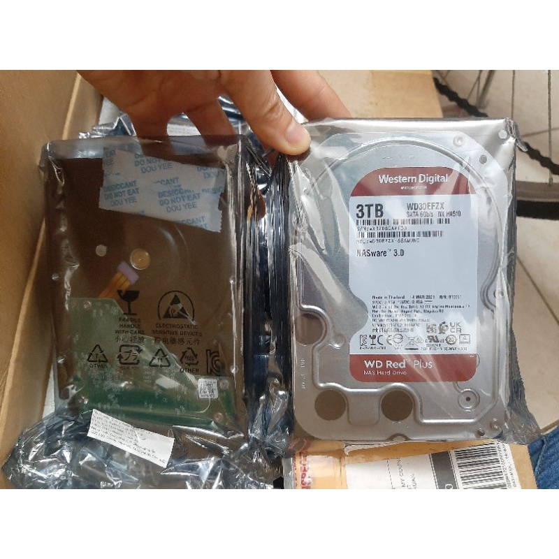 Ổ Cứng HDD 3TB 4TB NAS Western Digital Red™ PLUS128MB 5400RPM 3.5inch SATA3  Bảo hành 36 tháng
