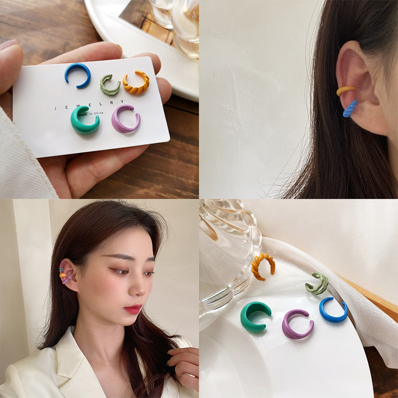 Fashion Korean Temperament Earrings New Style Retro Ear Clips Gifts