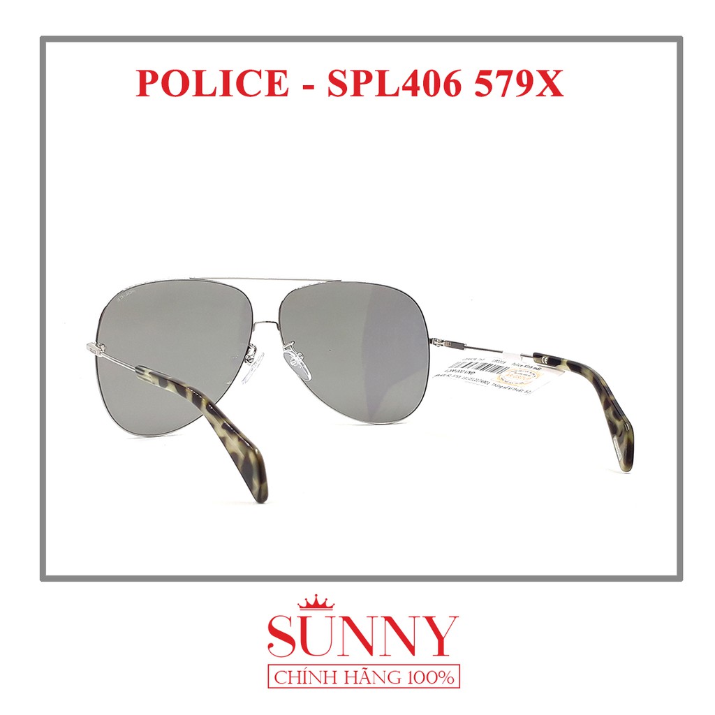 Kính mát thời trang chính hãng Police  SPL406 nhiều màu, thiết kế đeo bảo vệ mắt