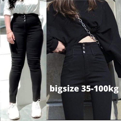 Quần jean nữ lưng cao BIGSIZE  skinny cạp cao 3 khuy co dãn 4 chiều chất đẹp loại 1  PONY68 | BigBuy360 - bigbuy360.vn