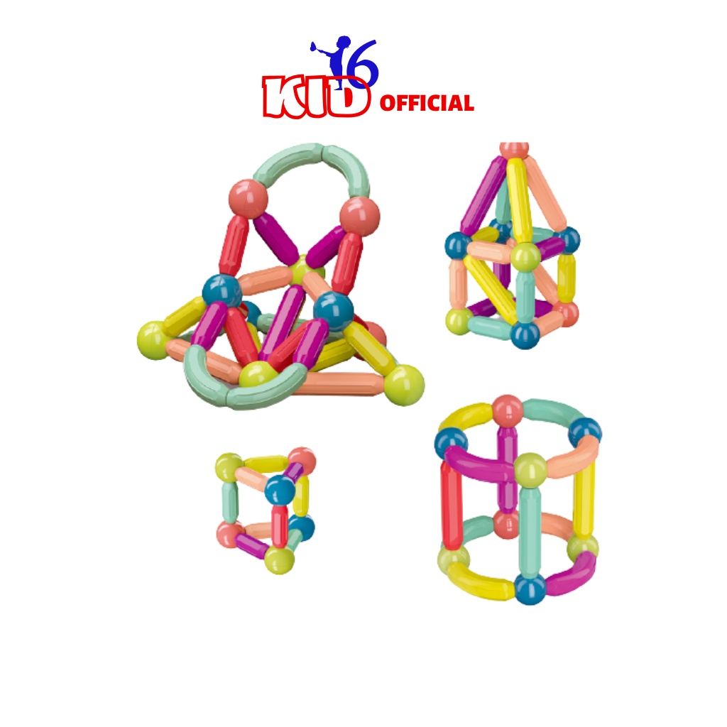 Nam châm xếp hình thông minh 25/36/42/64 chi tiết đồ chơi cho bé - KID6.OFFICIAL