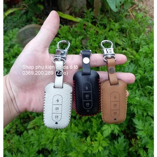 [NEW] Bao da chìa khoá, ốp bọc da Xe điện Vinfast Klara A2 a2,klara s 2022 Feliz, VF Felix bằng da bò, tặng móc khóa