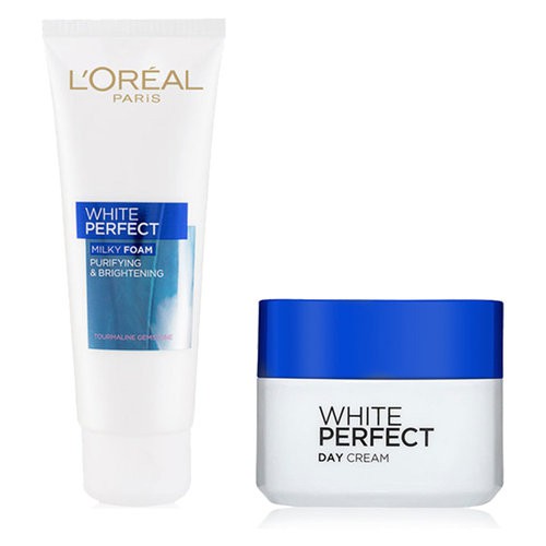 Combo L'Oreal Sữa Rửa Mặt Sáng Da 100ml + Kem Dưỡng Sáng Da L'Oreal 50ml