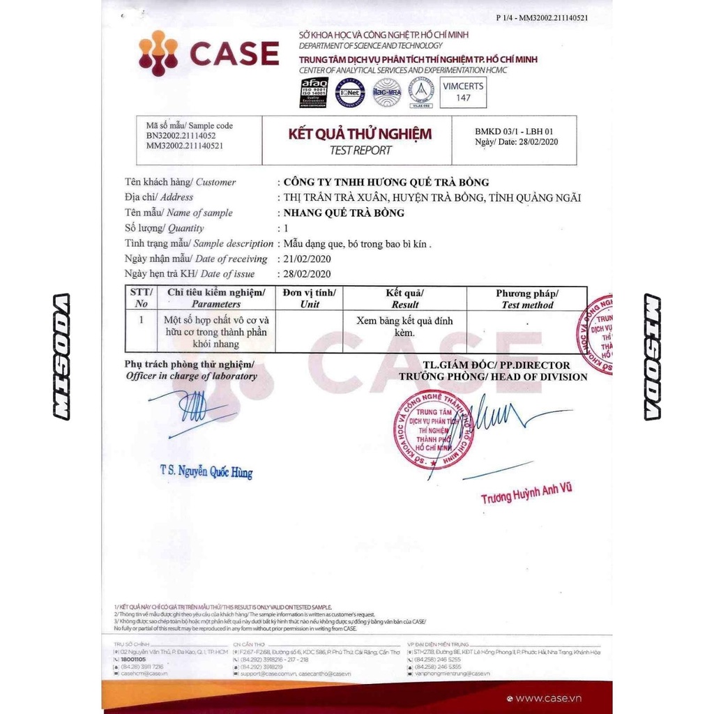 Nhang sạch Hương Quế Trà Bồng bó 1kg, hương thơm dễ chịu, an toàn sức khỏe, có chứng nhận kiểm định