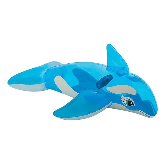Phao bơi hình  cá voi, chất liệu pvc, có tay cầm, màu sắc nổi bật INTEX 58523