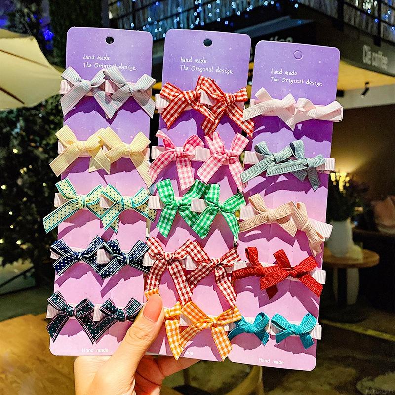 Set 10 Kẹp Tóc Kiểu Dáng Hoạt Hình Dễ Thương Cho Bé Gái