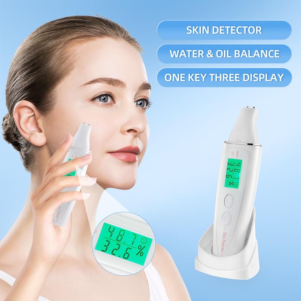 Bút kiểm tra độ ẩm da mặt Foreverlily màn hình LCD kỹ thuật số