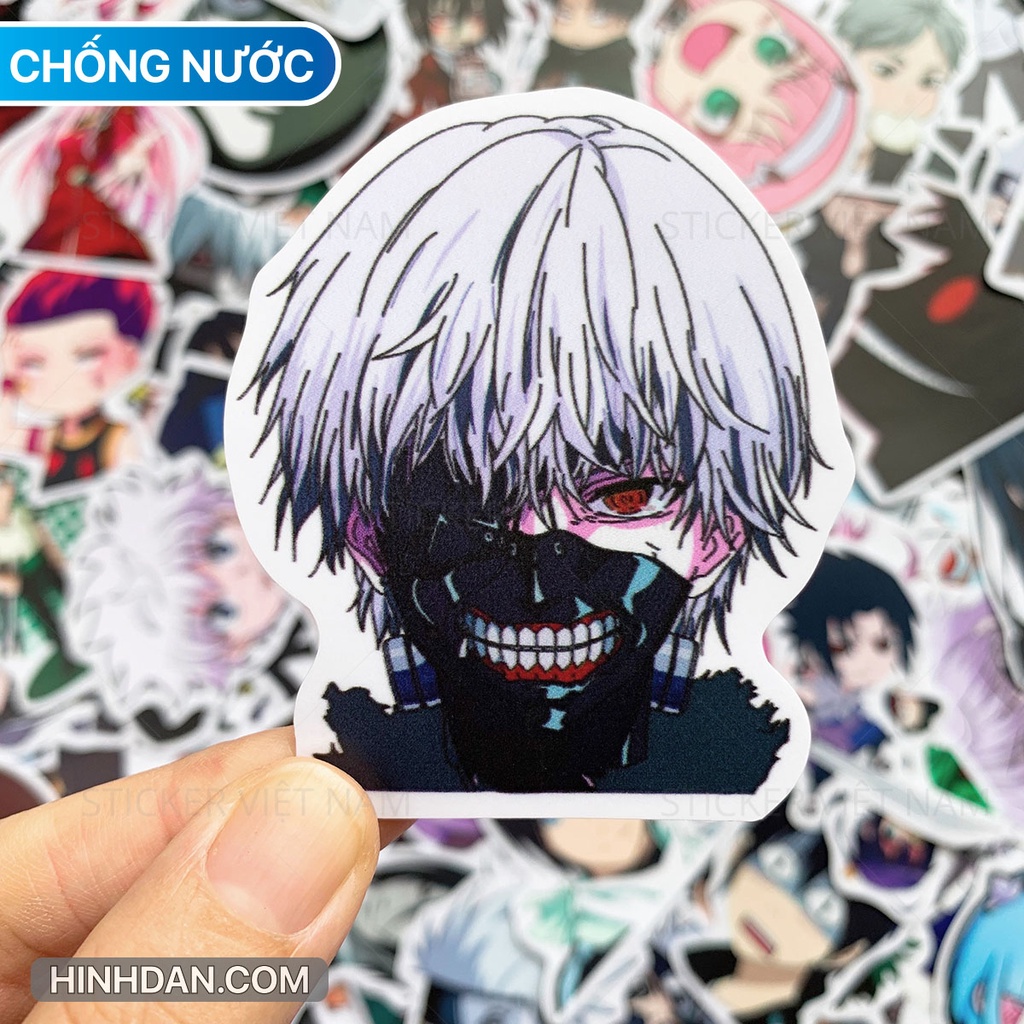 ANIME Sticker - Chủ đề Manga truyện tranh Nhật Bản - Chất liệu PVC chất lượng cao chống nước - Kích thước 4-8cm