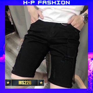 Quần short jean nam thời trang Hpfashion, quần short nam vải jean co giãn mềm mịn, form cực chuẩn - QSJNTCS226