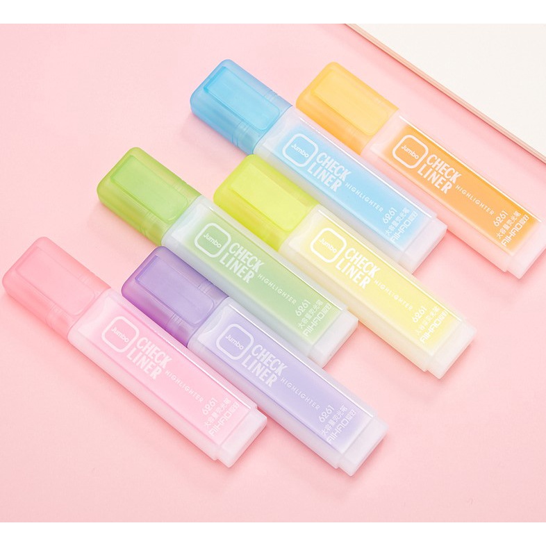 Bút highlight, bút dạ quang ♥️CÔNG SUẤT LỚN♥️ gam màu dễ thương thích hợp trường học, văn phòng