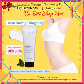 ❤️Hàng mới ❤️Kem dưỡng trắng body Biorace Intensive Tone up Body lotion 160ml
