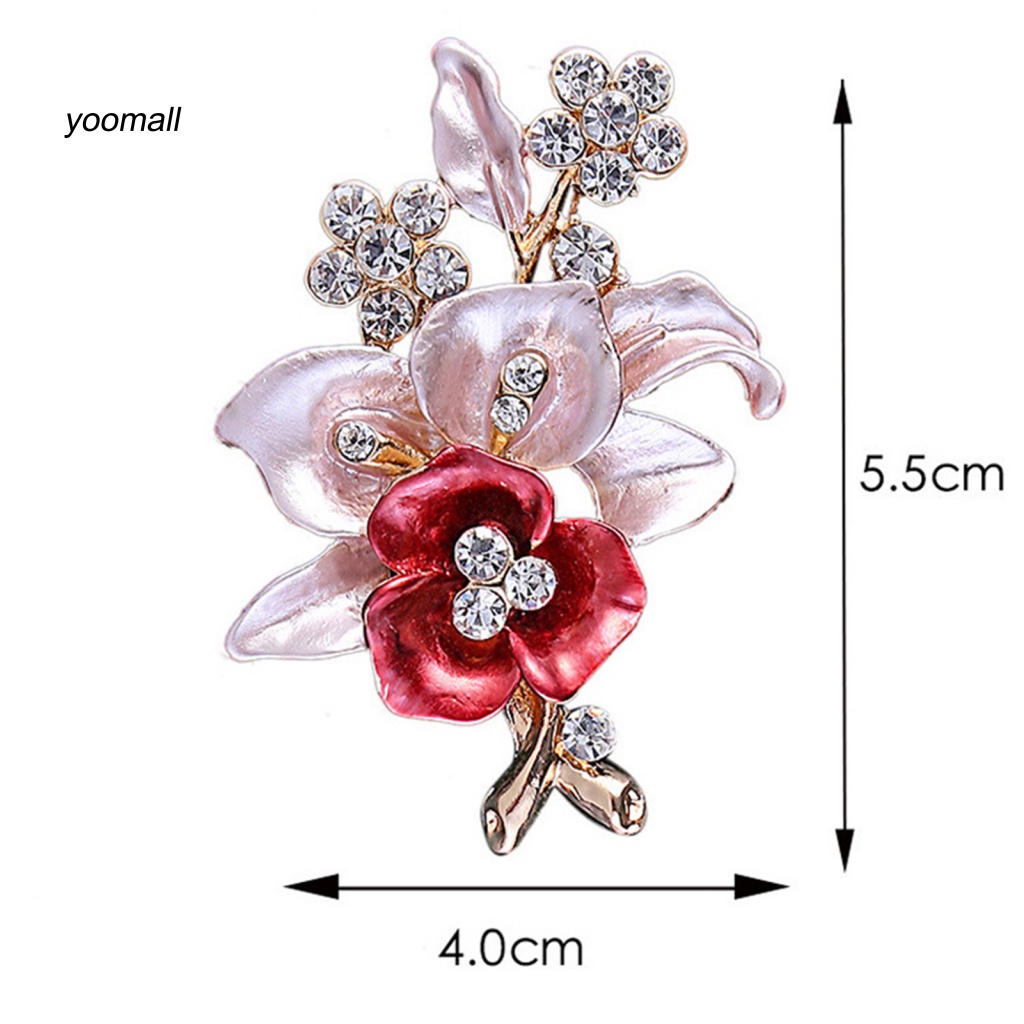 Trâm Cài Áo Hình Hoa Bằng Hợp Kim Sang Trọng Cho Đám Cưới