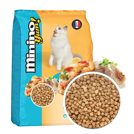 MININO Yum 350g - Thức ăn hạt Mèo vị hải sản