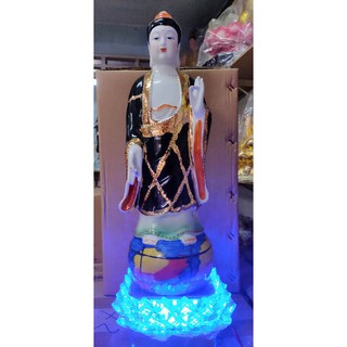 Tôn tượng Đức mẹ Diêu Trì địa Mẫu cao 50 cm + đế bông sen đèn led