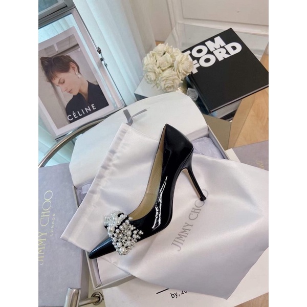 Giầy cao gót jimi hàng super đính nơ ngoc xuất sắc