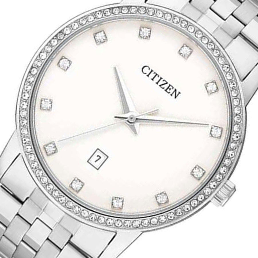 Đồng Hồ Đôi Citizen Dây Kim Loại Pin-Quartz BI5030-51A (Nam) EU6030-56D (Nữ)