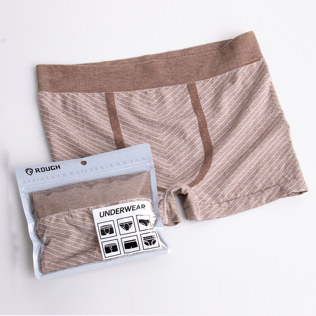Quần Sịp Đùi Boxer Briefs Dệt Không Đường May ROUGH Kháng Khuẩn Khử Mốc Thoáng Khí