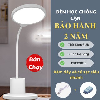 Đèn Học Để Bàn Chống Cận, Đèn Học Cảm Ứng 3 Chế Độ Sáng Sạc Tích Điện Đèn Trần Phú